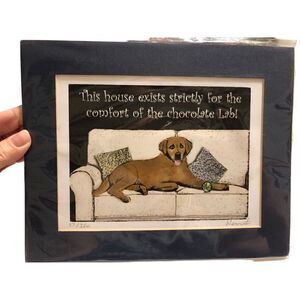 Chocolate Lab Matted Print